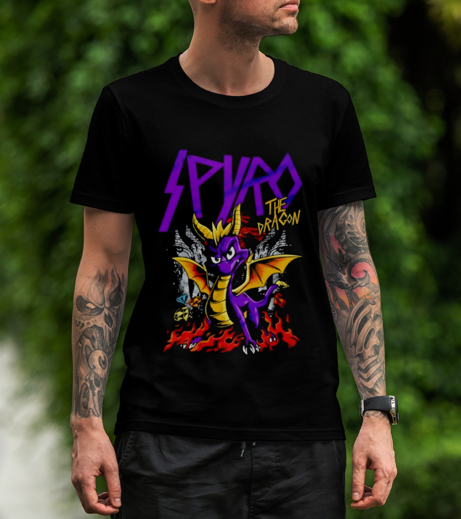 Spyro The Dragon Purple Fire Adventure T-Shirt