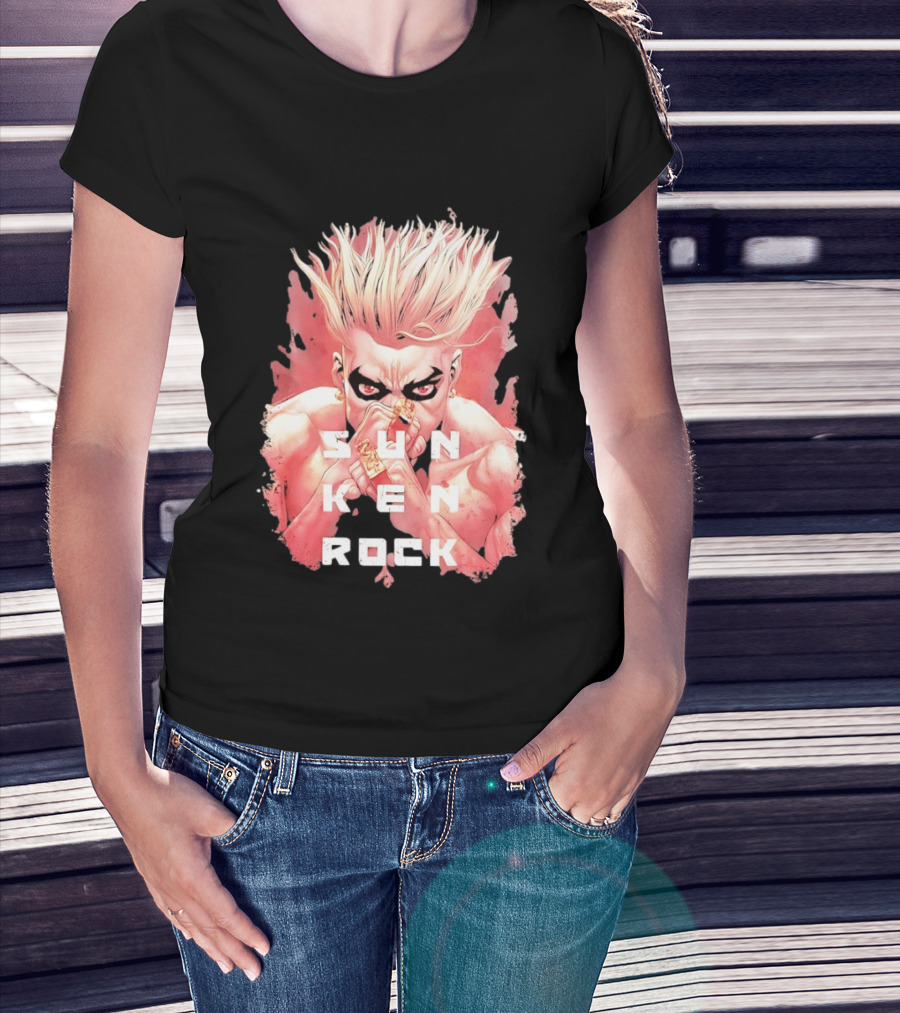 Sun Ken Rock Ken Kitano Manga Boichi Anime Intense Look T-Shirt