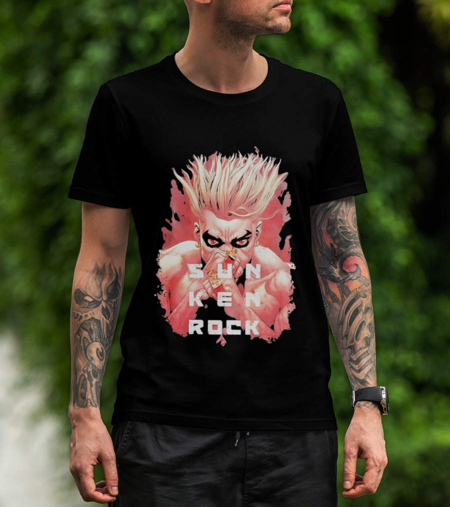 Sun Ken Rock Ken Kitano Manga Boichi Anime Intense Look T-Shirt
