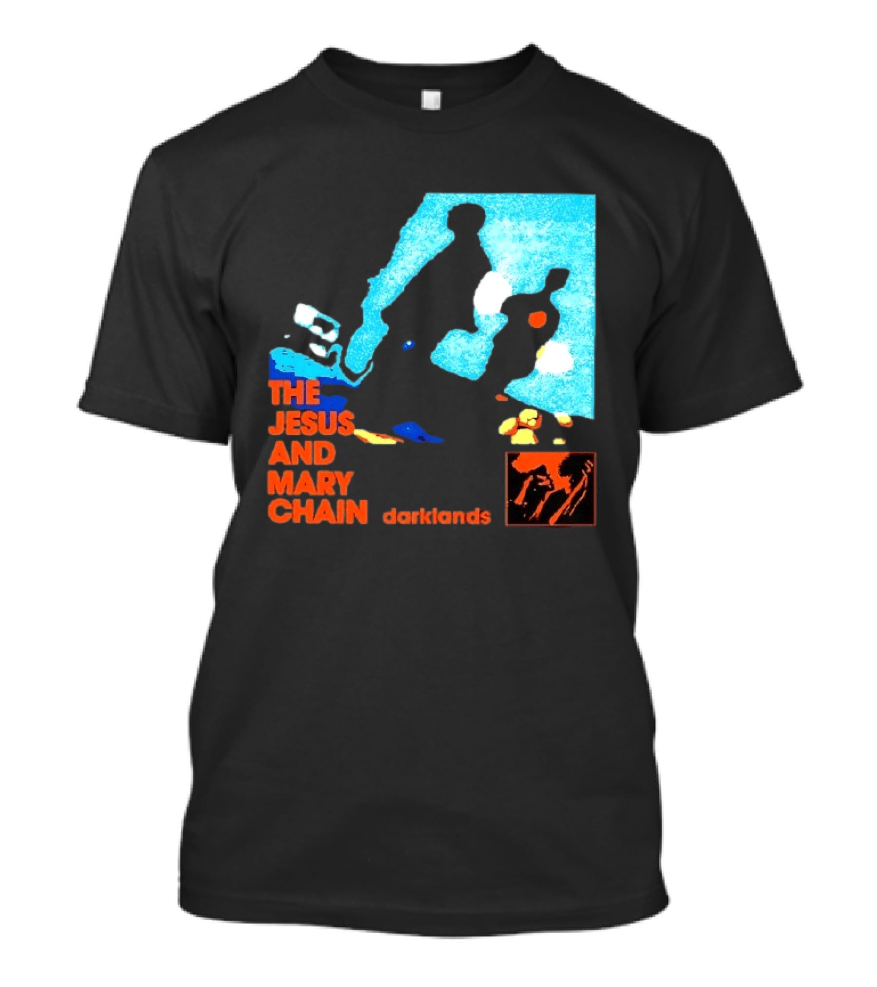 The Jesus And Mary Chain Darklands Alternative Rock Blue Black T-Shirt