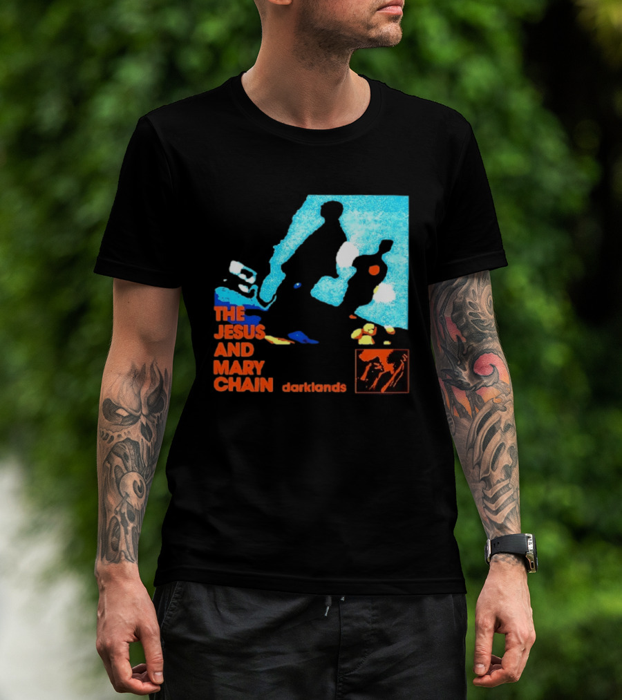 The Jesus And Mary Chain Darklands Alternative Rock Blue Black T-Shirt