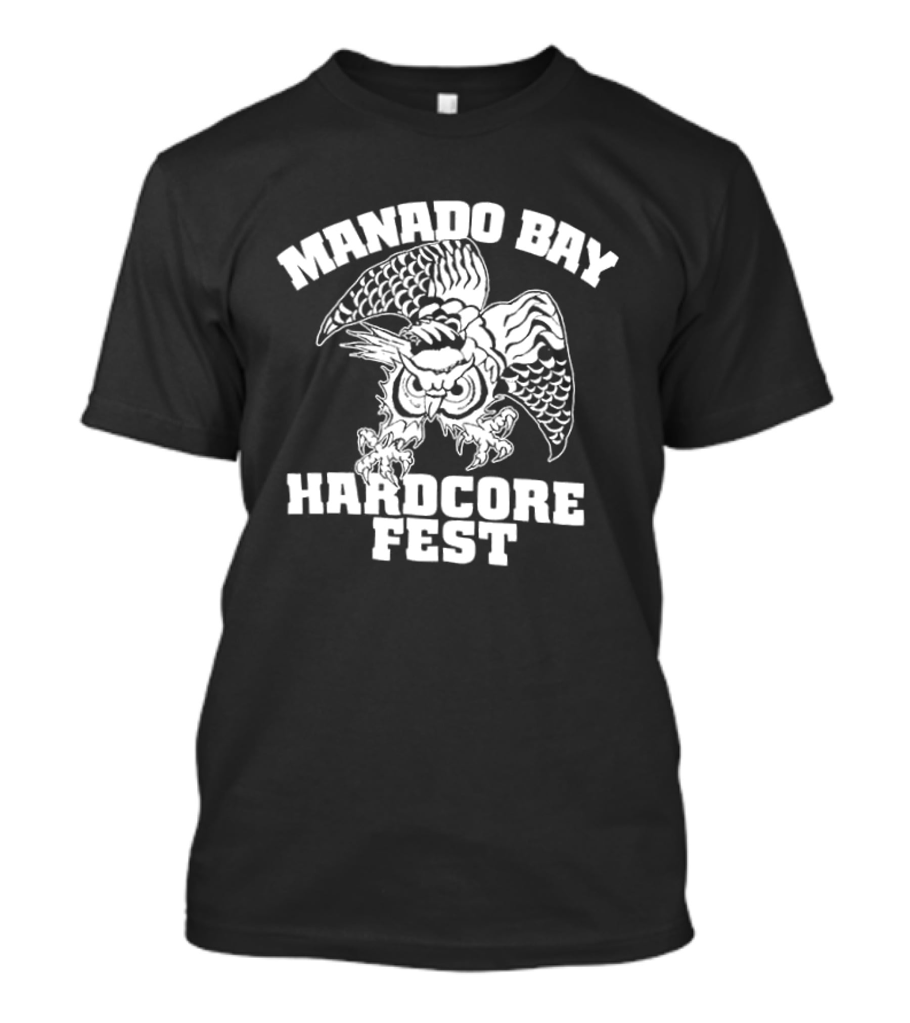 Manado Bay Hardcore Fest Mystique Humanoid 406 Fistful Threats Braver Bells Of War Two Sided T-Shirt