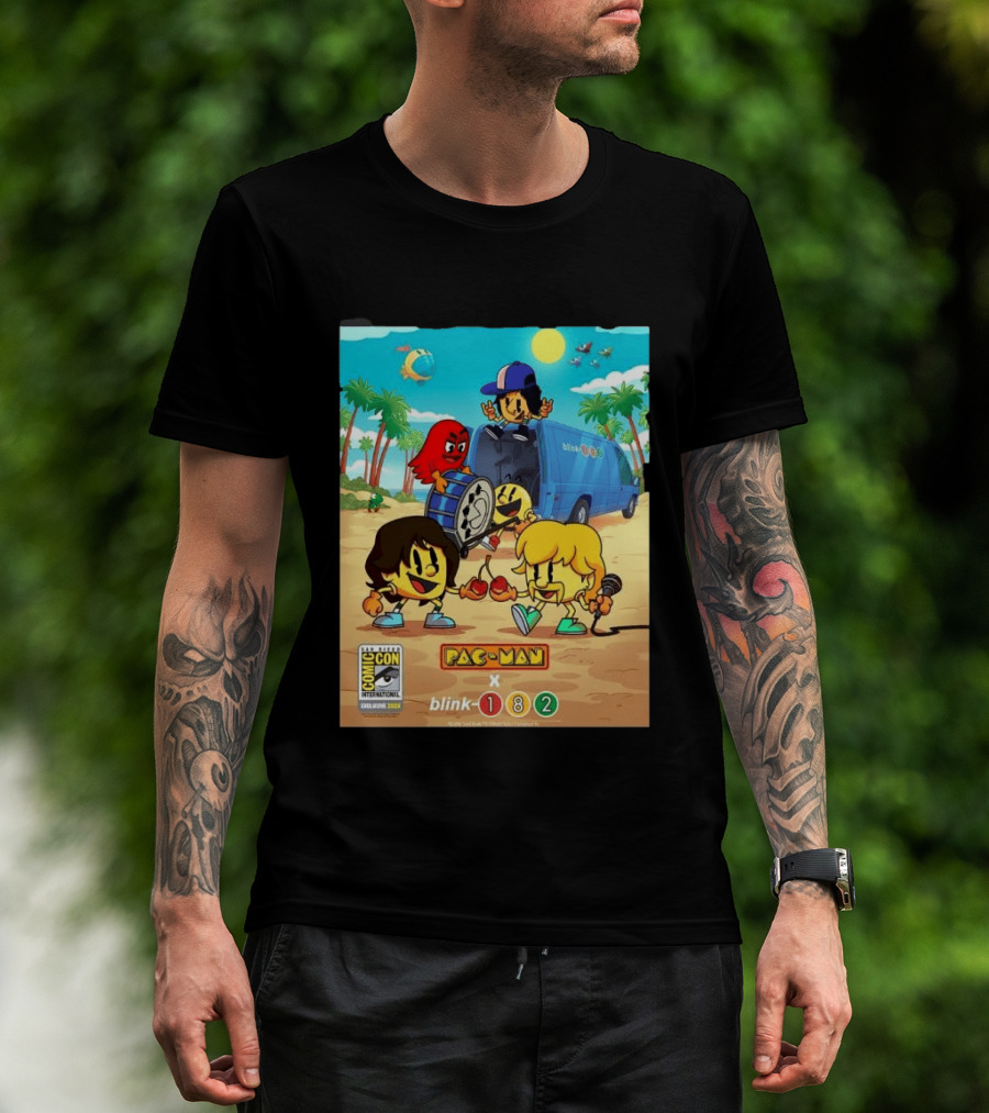 Comic Con San Diego Exclusive 2026 Blink 182 X Pac Man July 23 26 Home Decor T-Shirt