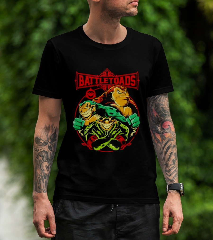 Battletoads Trio Rash Zitz Pimple Retro Gaming Legends T-Shirt