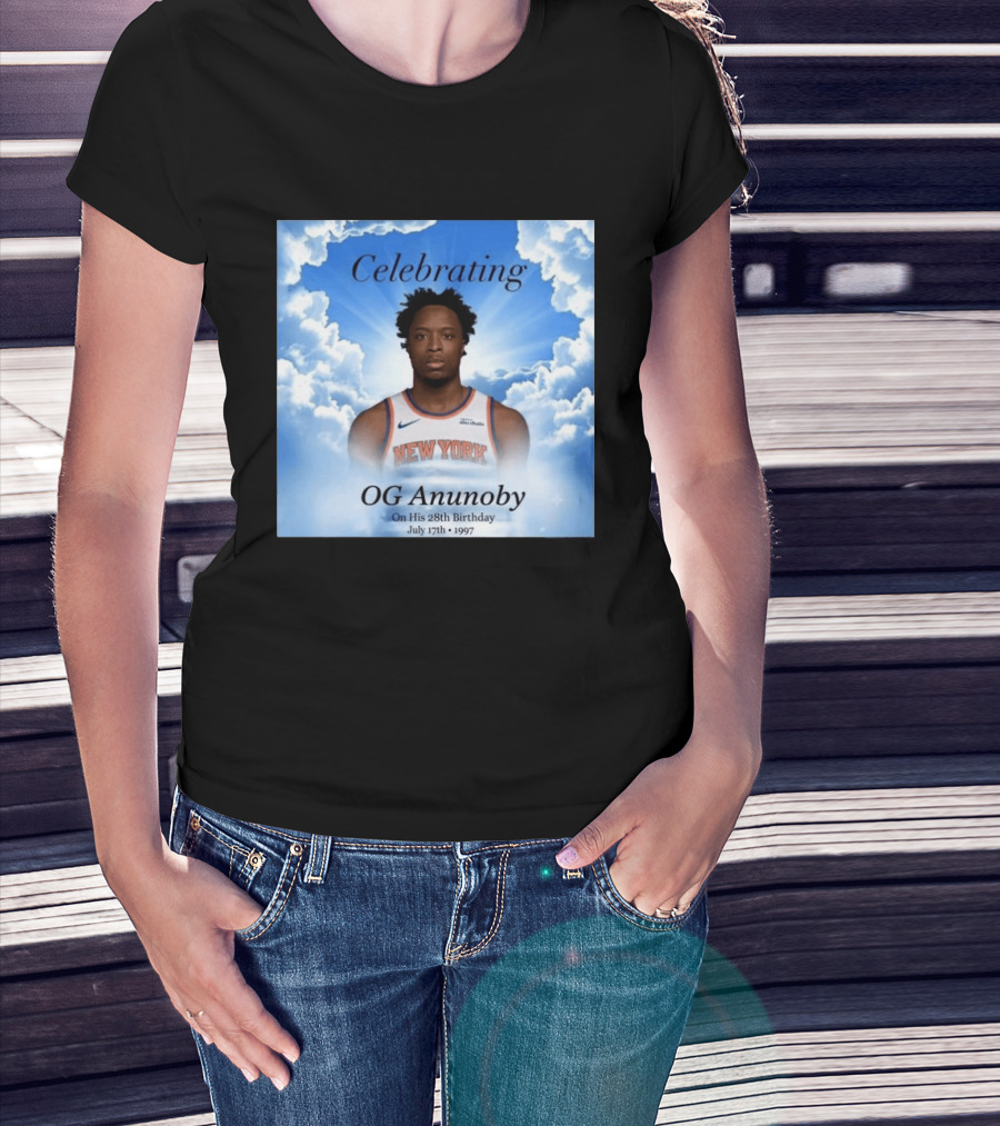 Celebrating OG Anunoby On His 28th Birthday July 17th 1997 New York Basketball T-Shirt