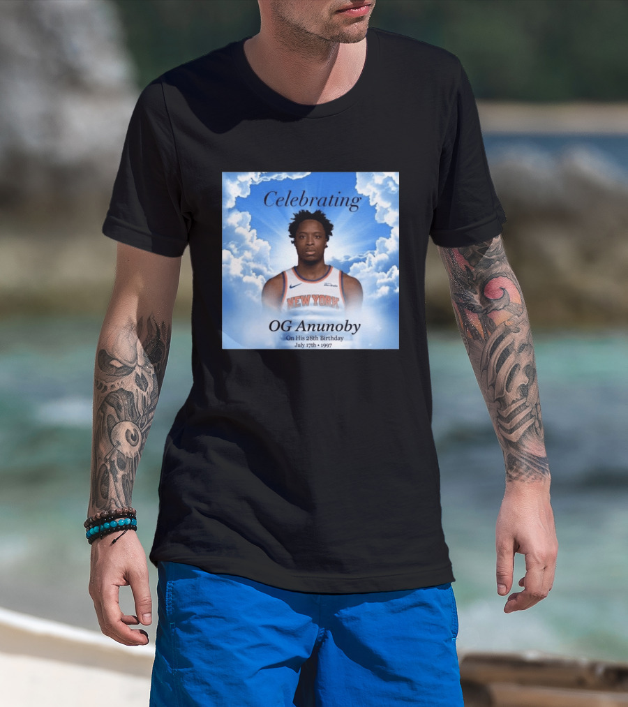 Celebrating OG Anunoby On His 28th Birthday July 17th 1997 New York Basketball T-Shirt