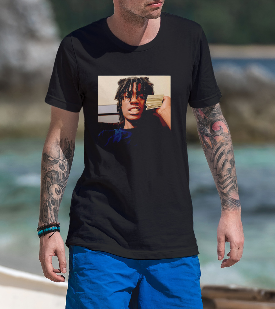 Lil Double 0 Rapper Hip Hop Money Stack Pose T-Shirt