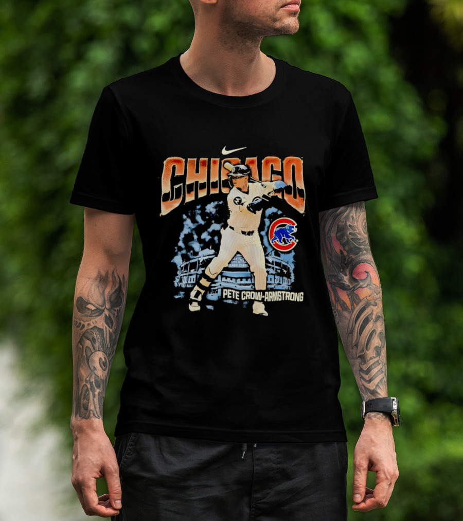 Chicago Cubs Pete Crow Armstrong Wrigley Field Nike T-Shirt