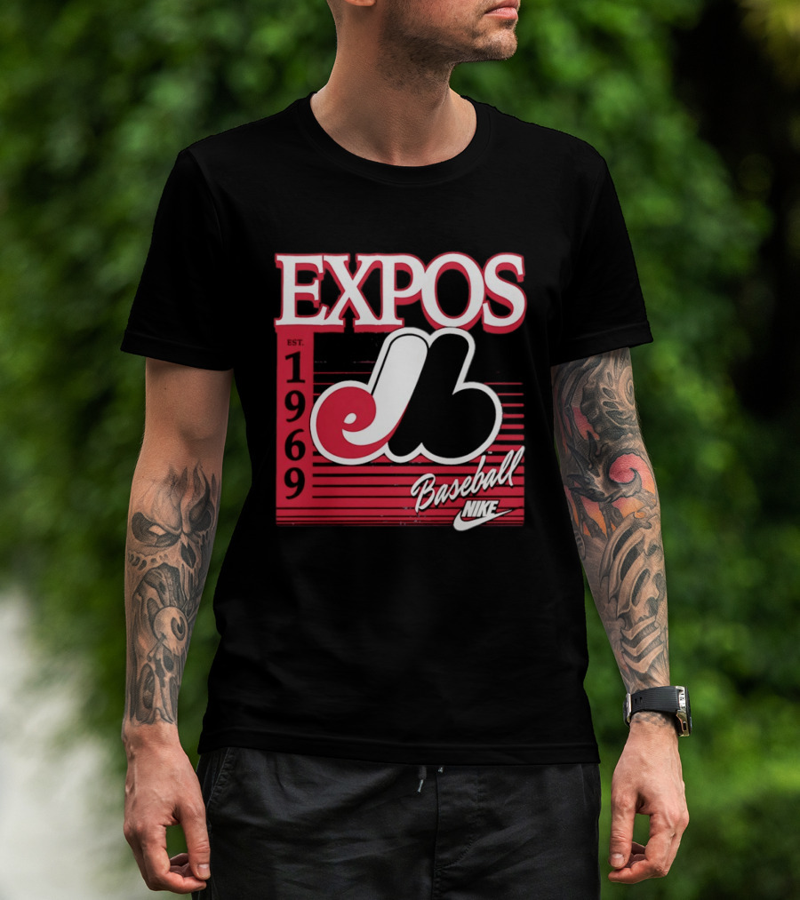 Expos Est 1969 Montreal Baseball Nike T-Shirt