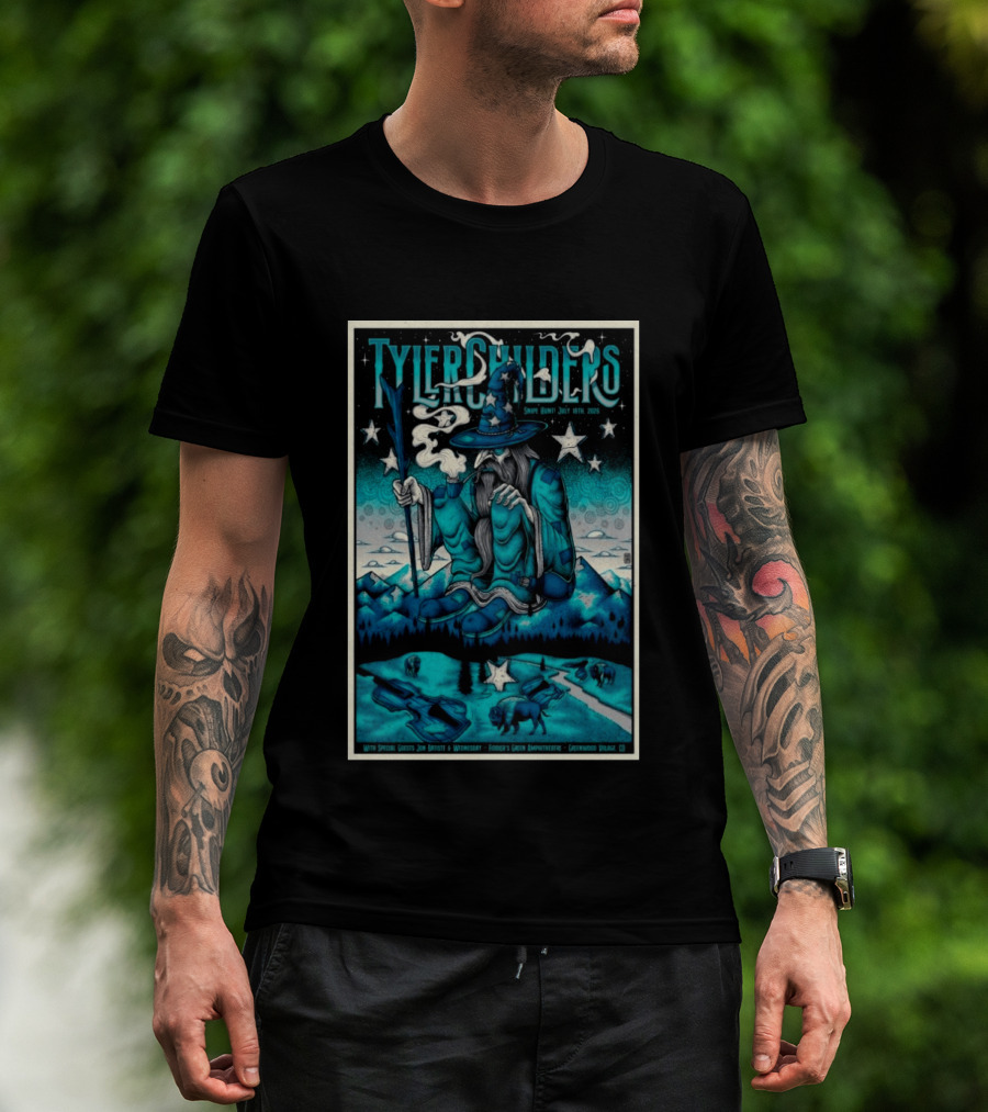 Tyler Childers Snipe Hunt July 18th 2026 Fiddler's Green Amphitheatre Greenwood Village CO T-Shirt