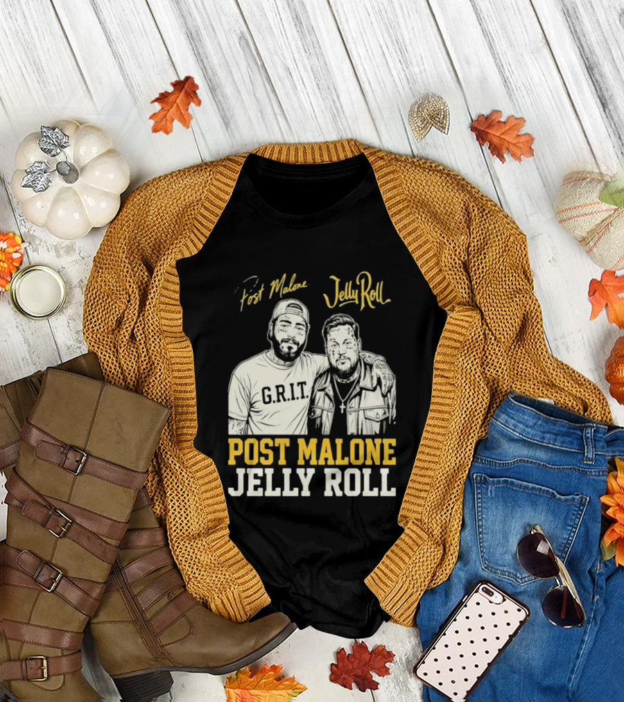 Post Malone Jelly Roll G.R.I.T Collaboration T-Shirt