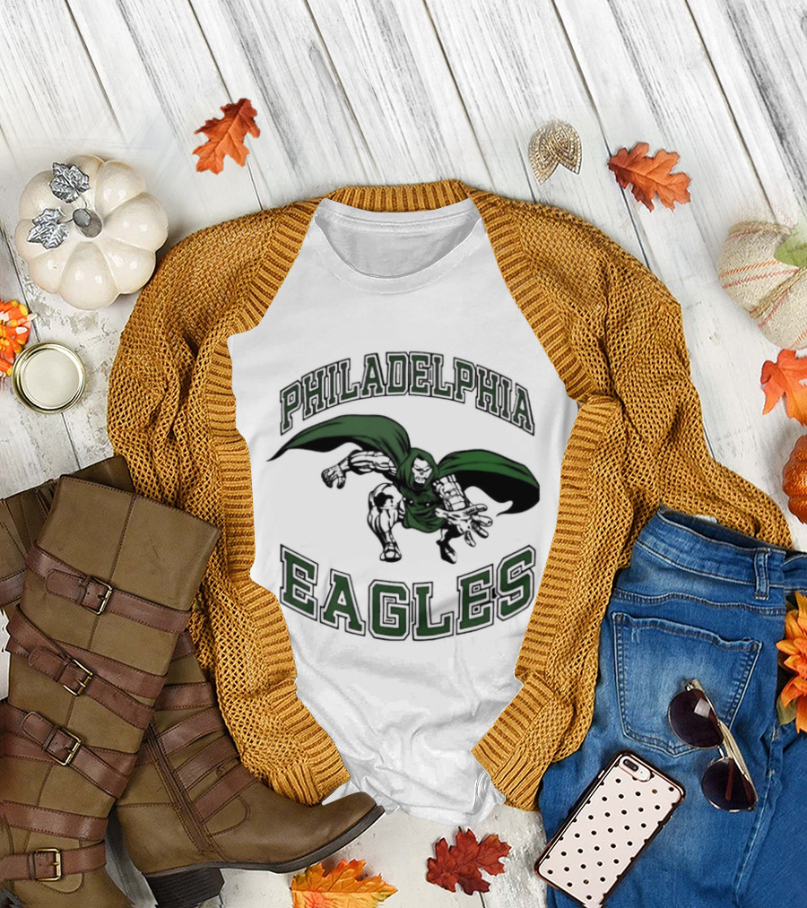 Philadelphia Eagles 2026 Doom Football Fan Gear T-Shirt