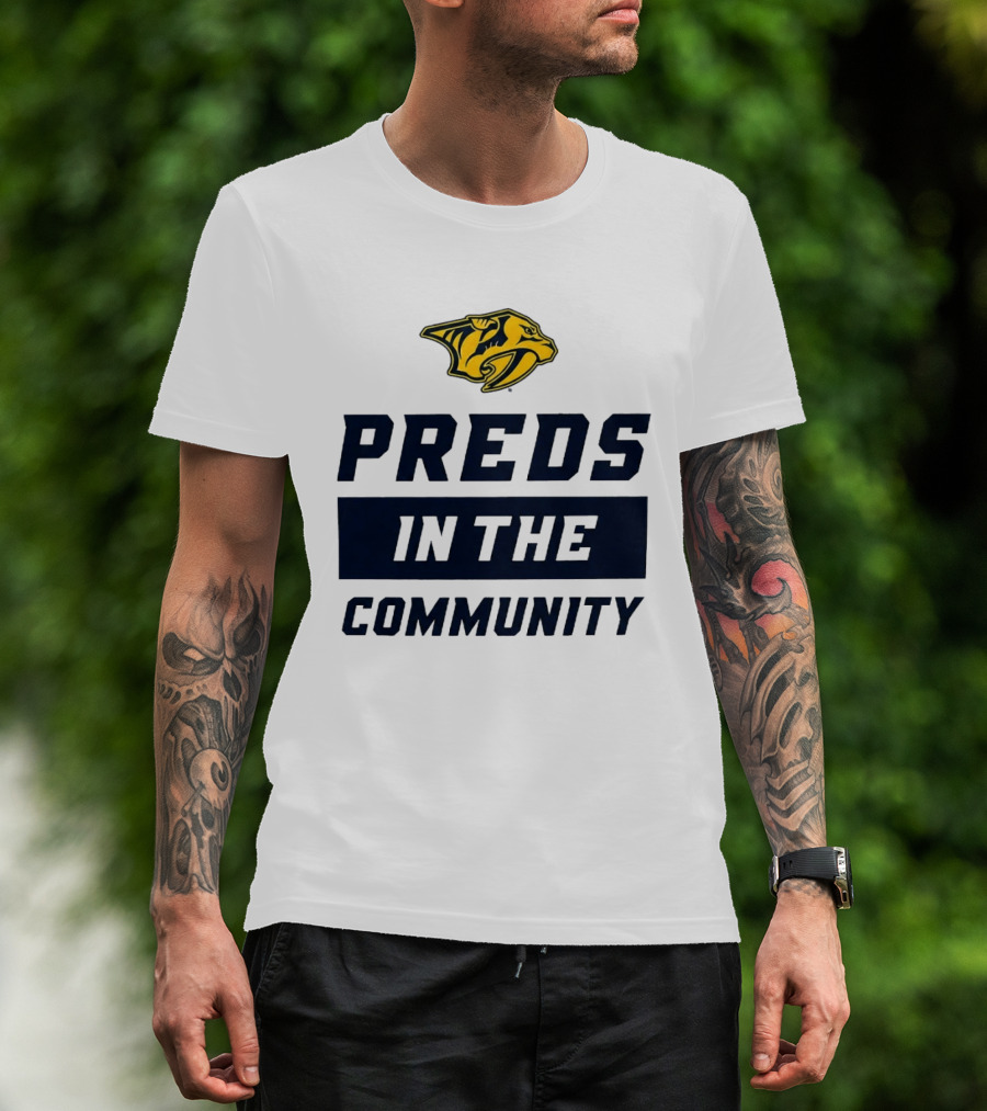 Nashville Predators 2026 Preds In The Community Initiative T-Shirt