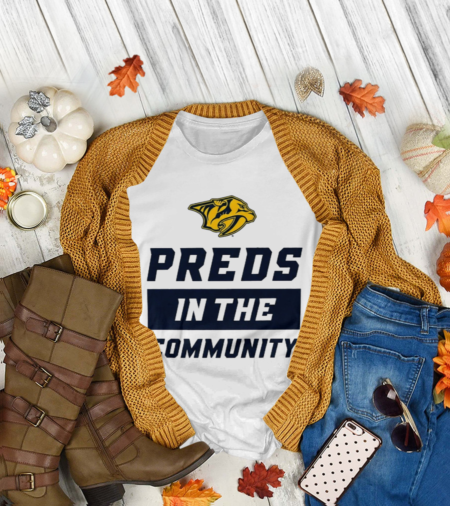 Nashville Predators 2026 Preds In The Community Initiative T-Shirt