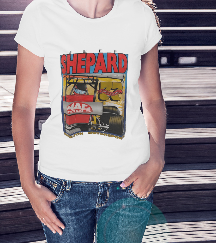Jeff Shepard Mac Tools World Of Outlaws Racing Hamilton Motorsports T-Shirt