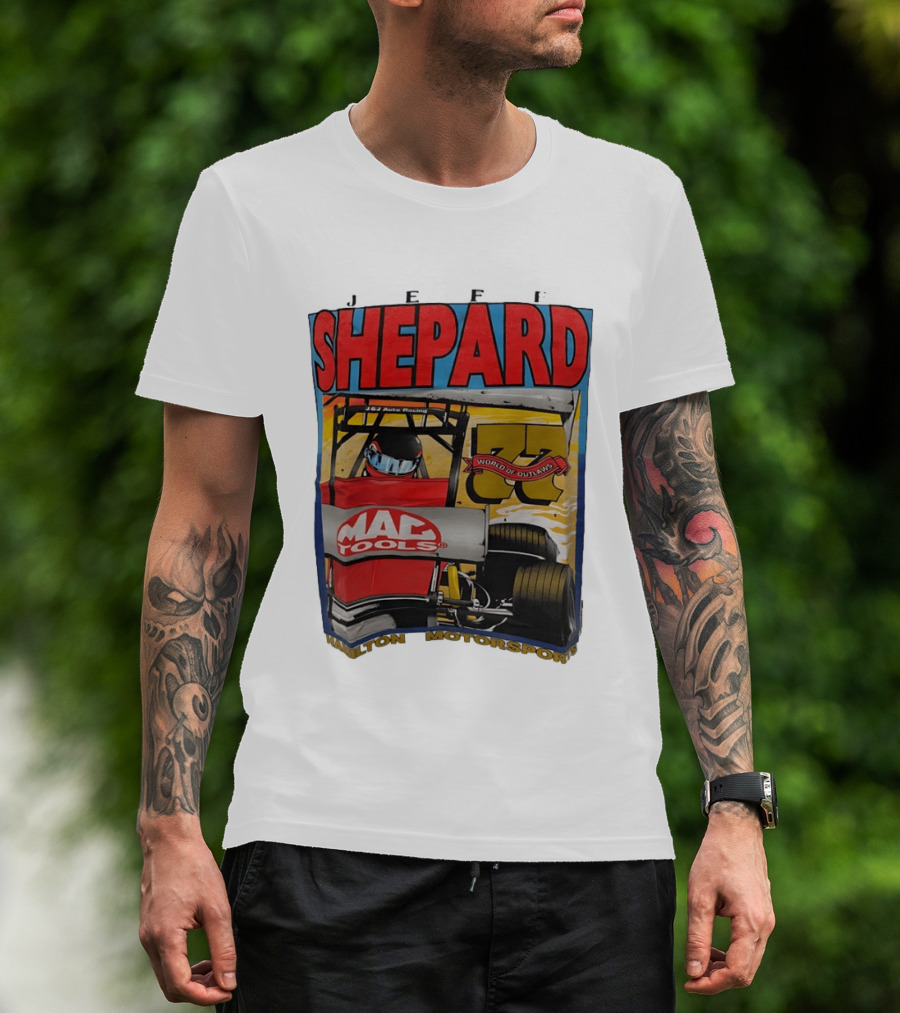 Jeff Shepard Mac Tools World Of Outlaws Racing Hamilton Motorsports T-Shirt