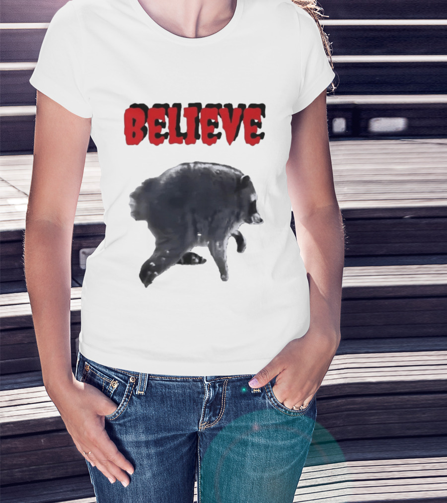 Jimothy Club Believe Raccoon T-Shirt