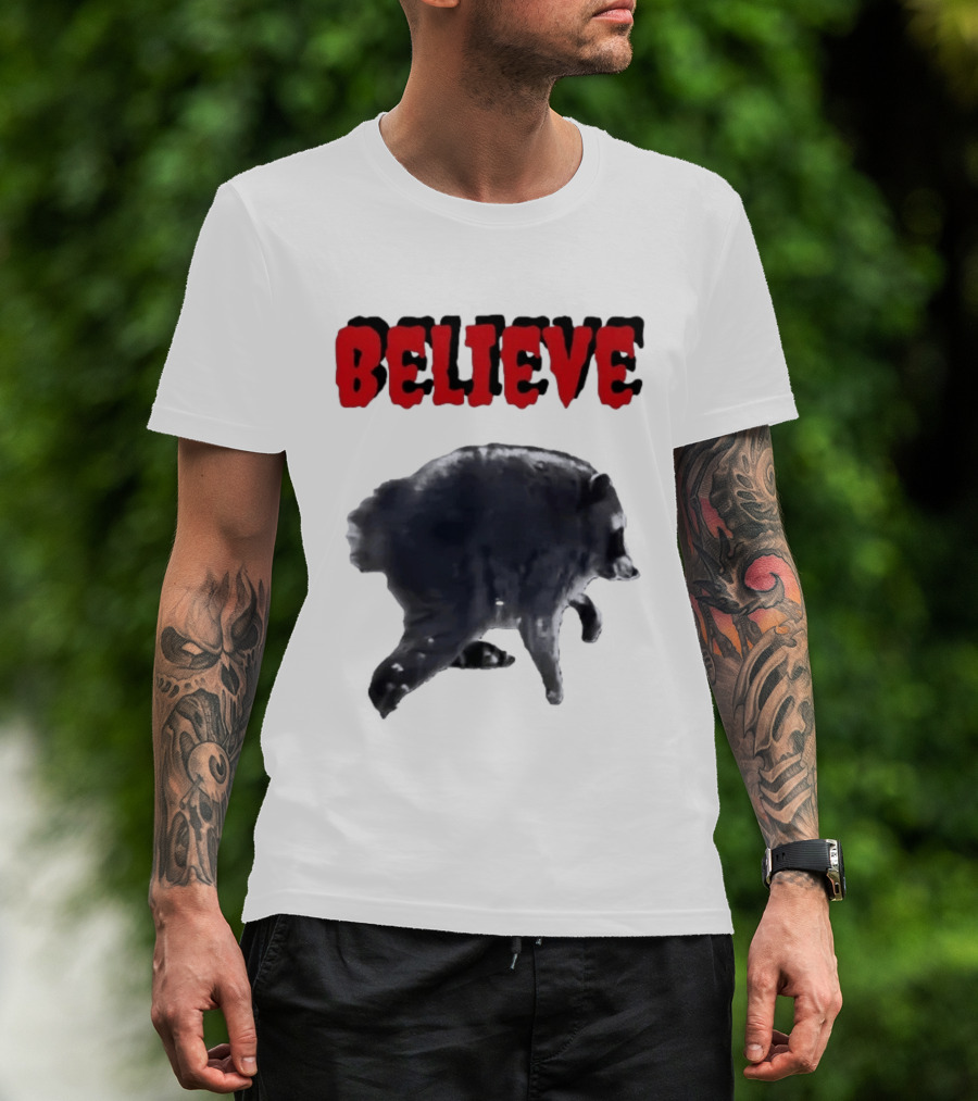 Jimothy Club Believe Raccoon T-Shirt