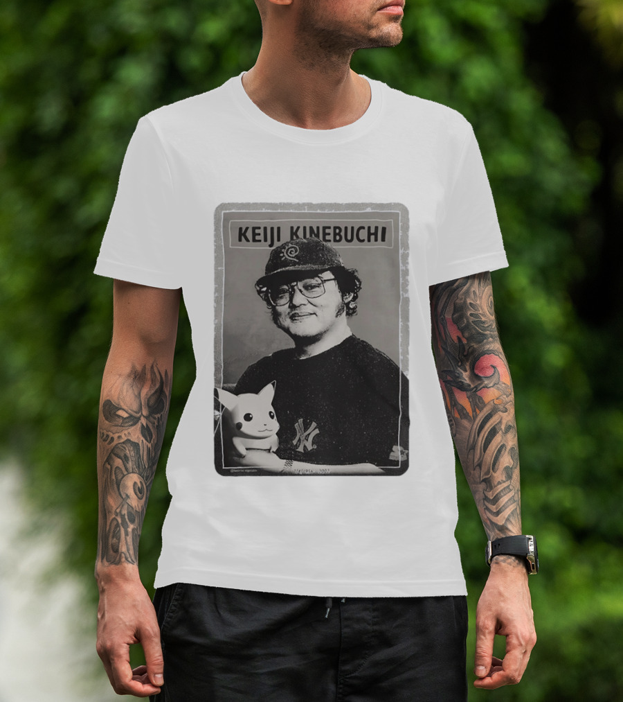 KEIJI KINEBUCHI Memorial 1956 2002 Pikachu NY Yankees Hat T-Shirt