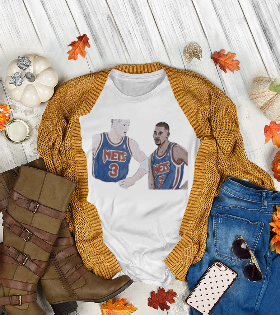 Kenny Anderson And Dražen Petrović Nets 3 And 7 Jerseys T-Shirt