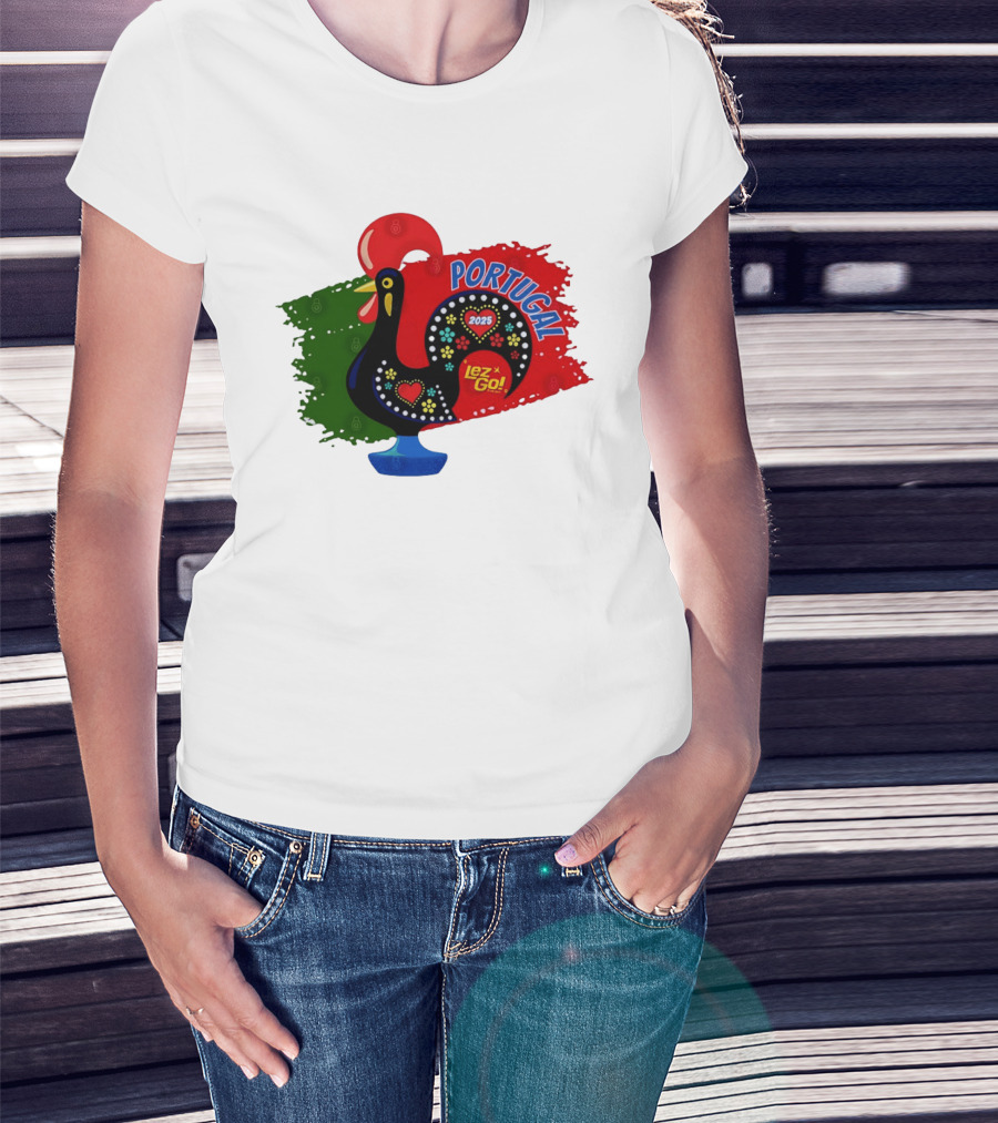 Portugal 2025 Lez Go Galo De Barcelos Rooster T-Shirt