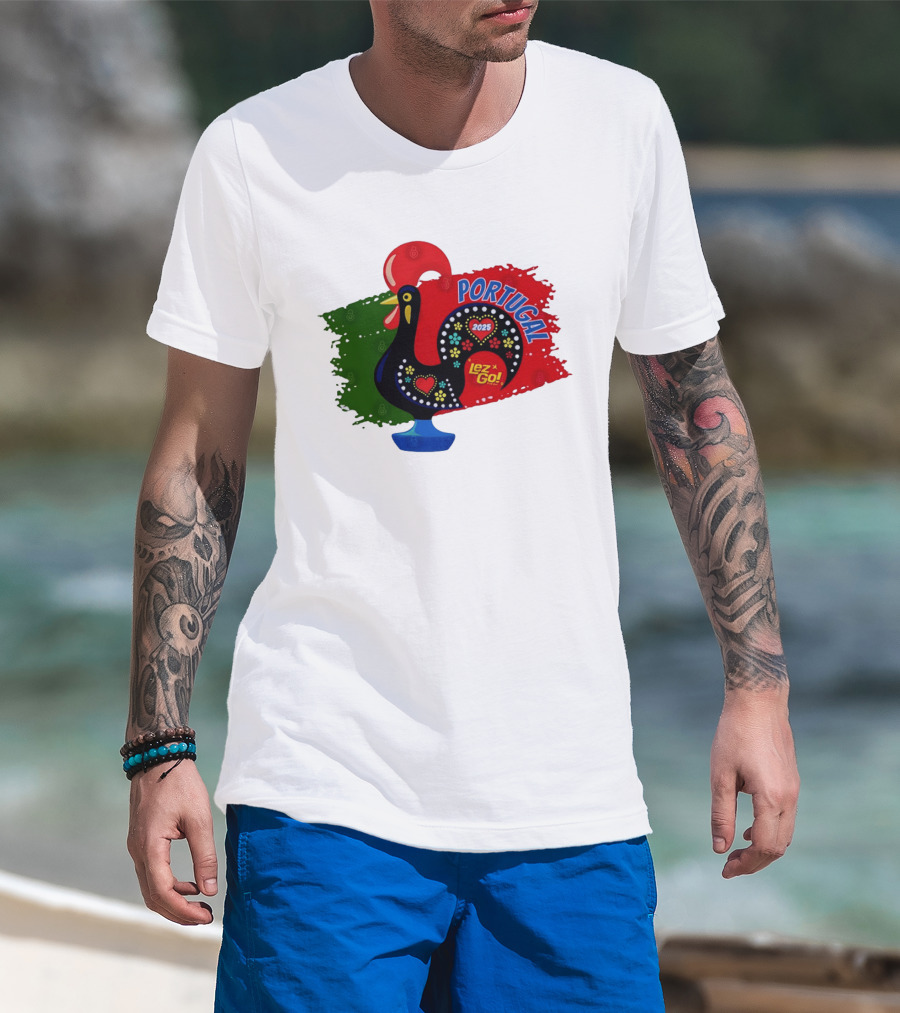 Portugal 2025 Lez Go Galo De Barcelos Rooster T-Shirt