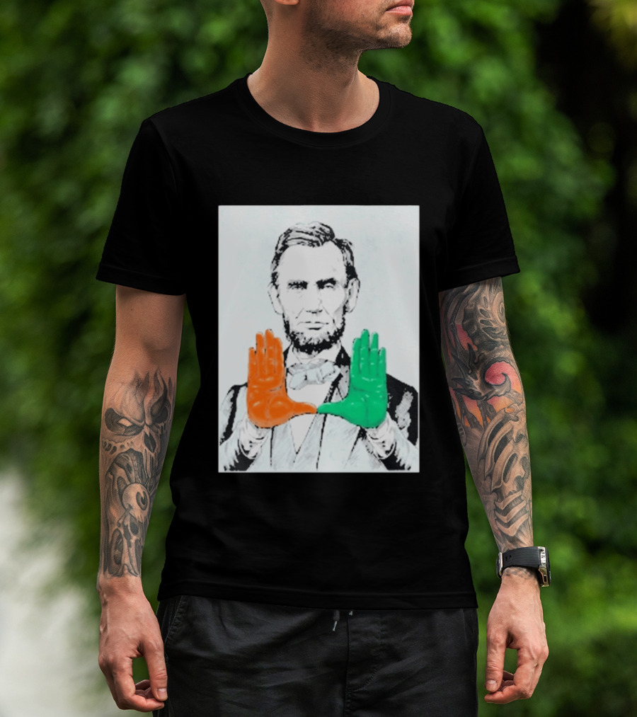 Abraham Lincoln Miami Hurricanes U Hands T-Shirt