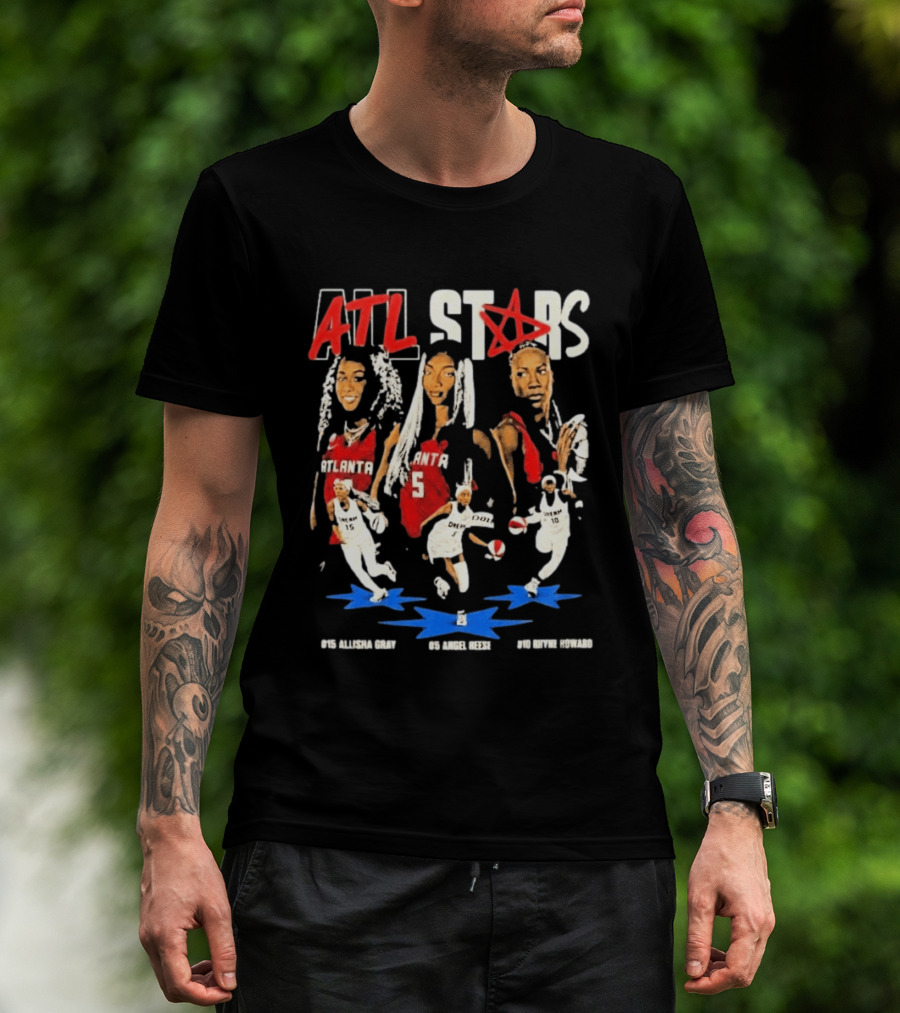 ATL All Stars Allisha Gray Angel Reese Rhyne Howard Atlanta Dream 2026 T-Shirt