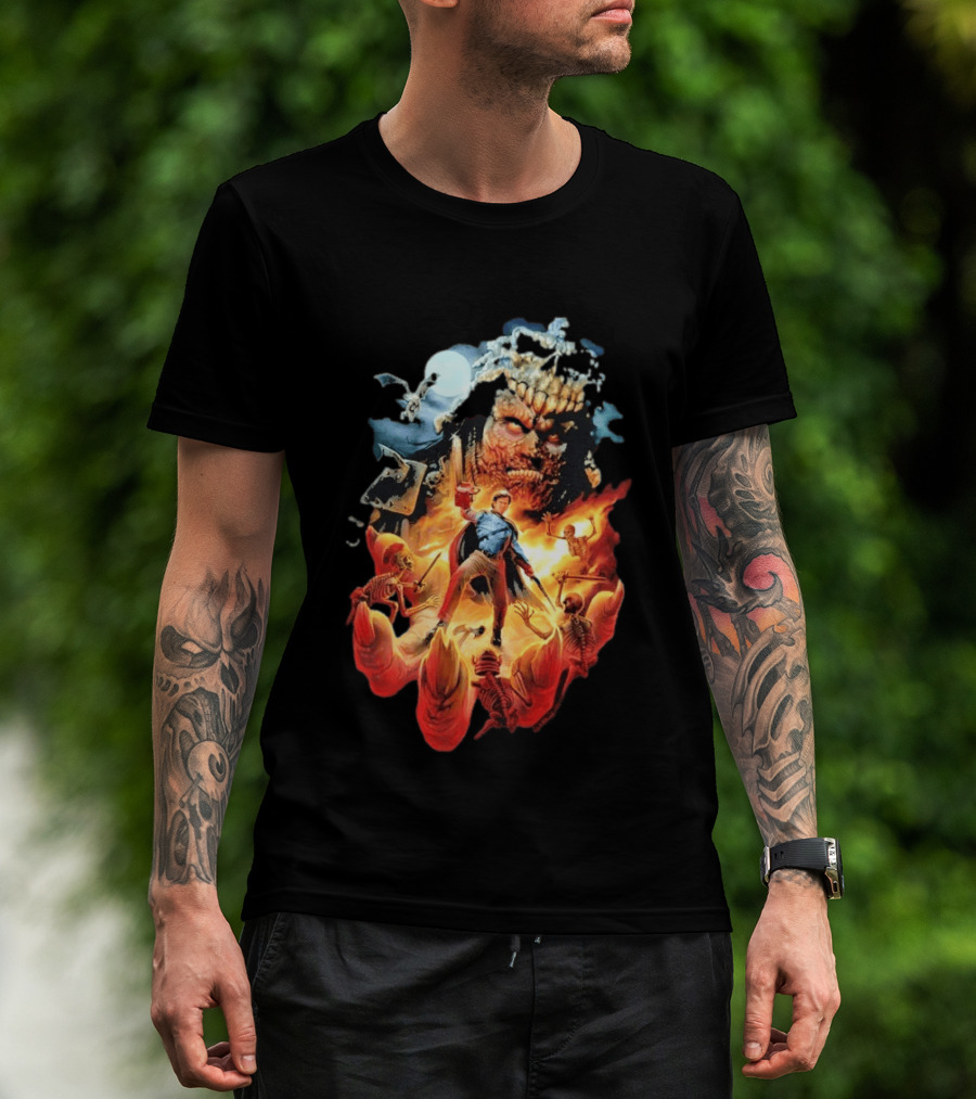 Army Of Darkness Who Wants Some Epic Movie Artwork Battle Scene T-Shirt
