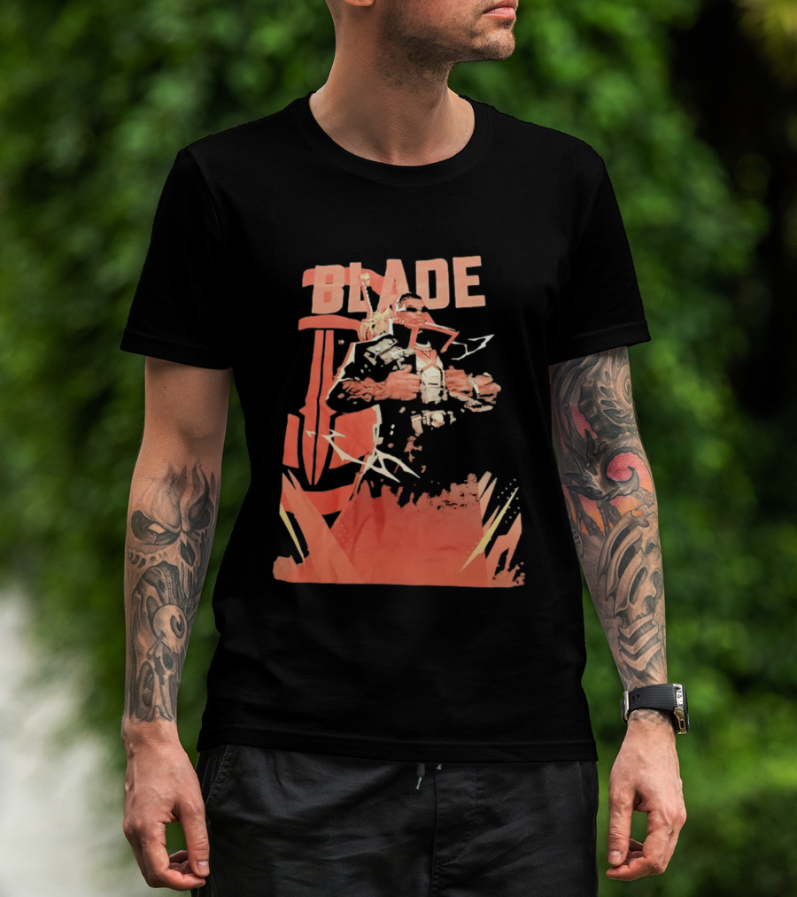 Blade Marvel Comic Vampire Hunter T-Shirt