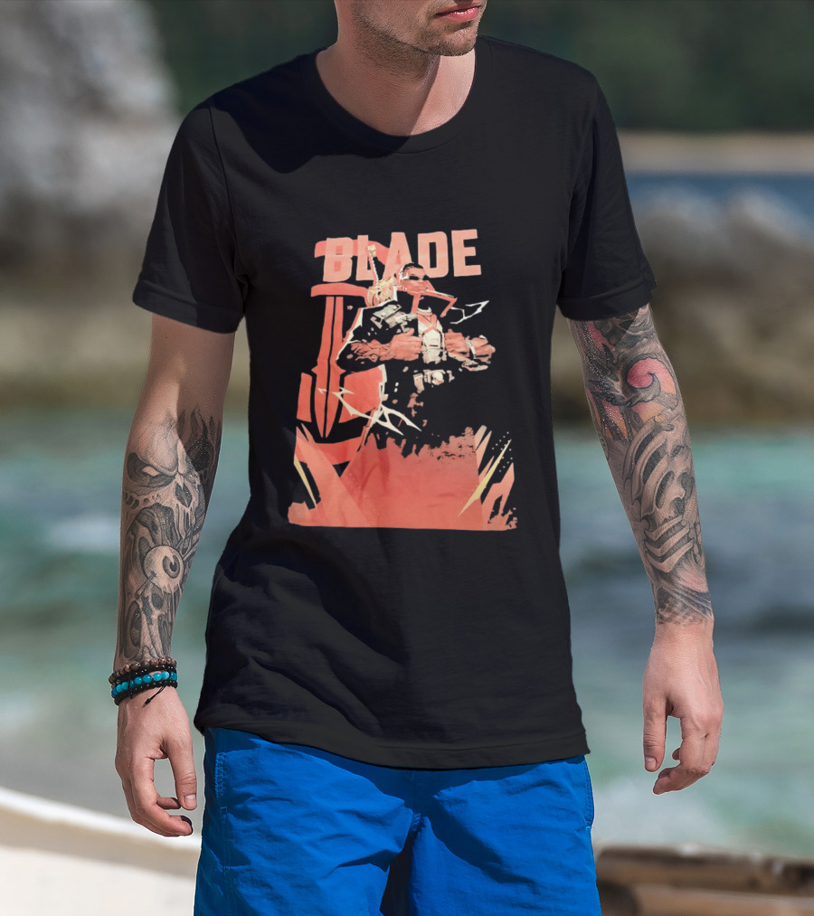 Blade Marvel Comic Vampire Hunter T-Shirt