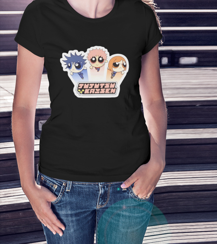 Jujutsu Kaisen Powerpuff Inspired Characters T-Shirt