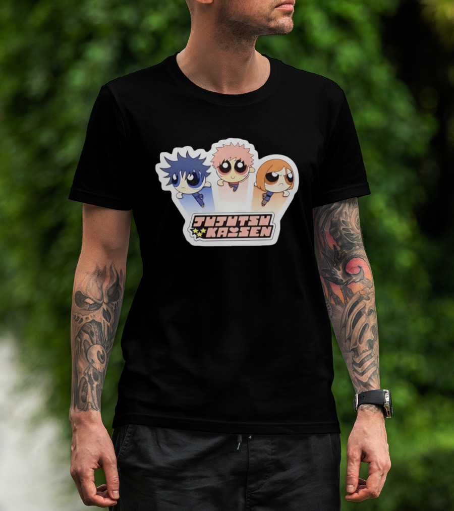 Jujutsu Kaisen Powerpuff Inspired Characters T-Shirt