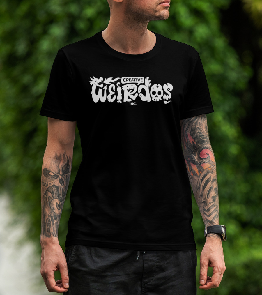 Creative Weirdos Inc Skulls And Monsters T-Shirt
