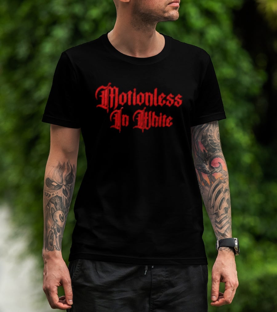 Motionless In White Band Metalcore Red Gothic T-Shirt