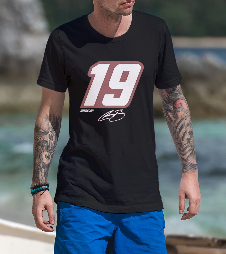 NASCAR Number 19 Racing Motorsport Signature Edition T-Shirt