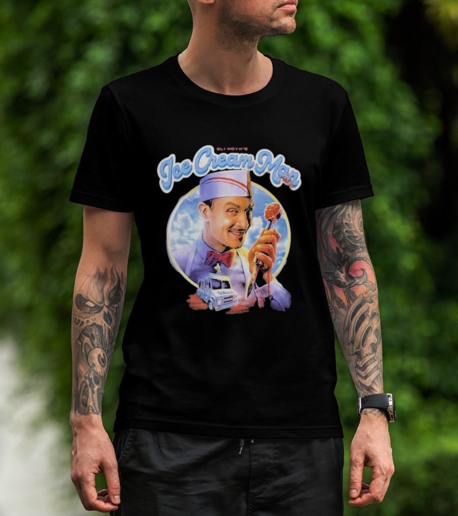 Eli Roth Ice Cream Man Vintage Horror Movie T-Shirt