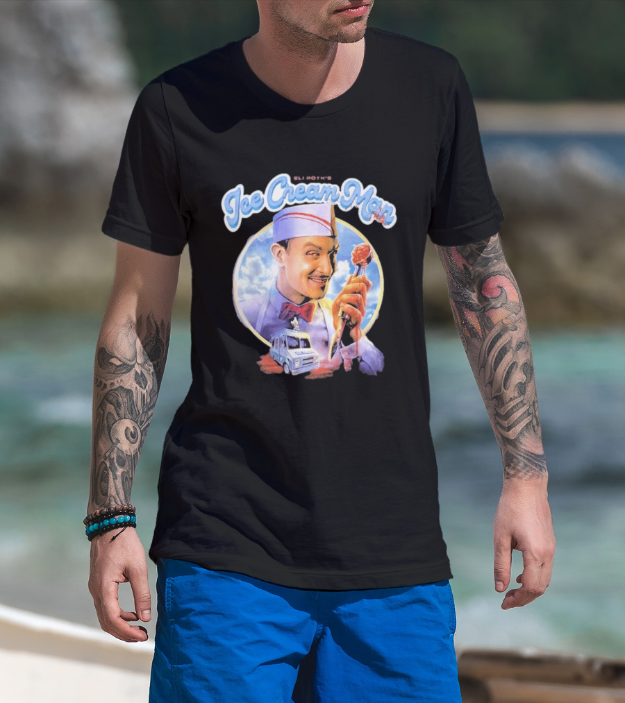 Eli Roth Ice Cream Man Vintage Horror Movie T-Shirt