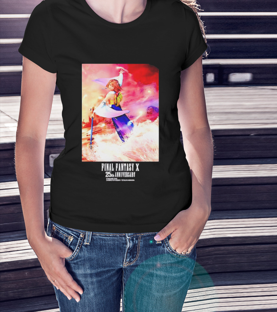 Final Fantasy X 25th Anniversary Yuna Square Enix T-Shirt