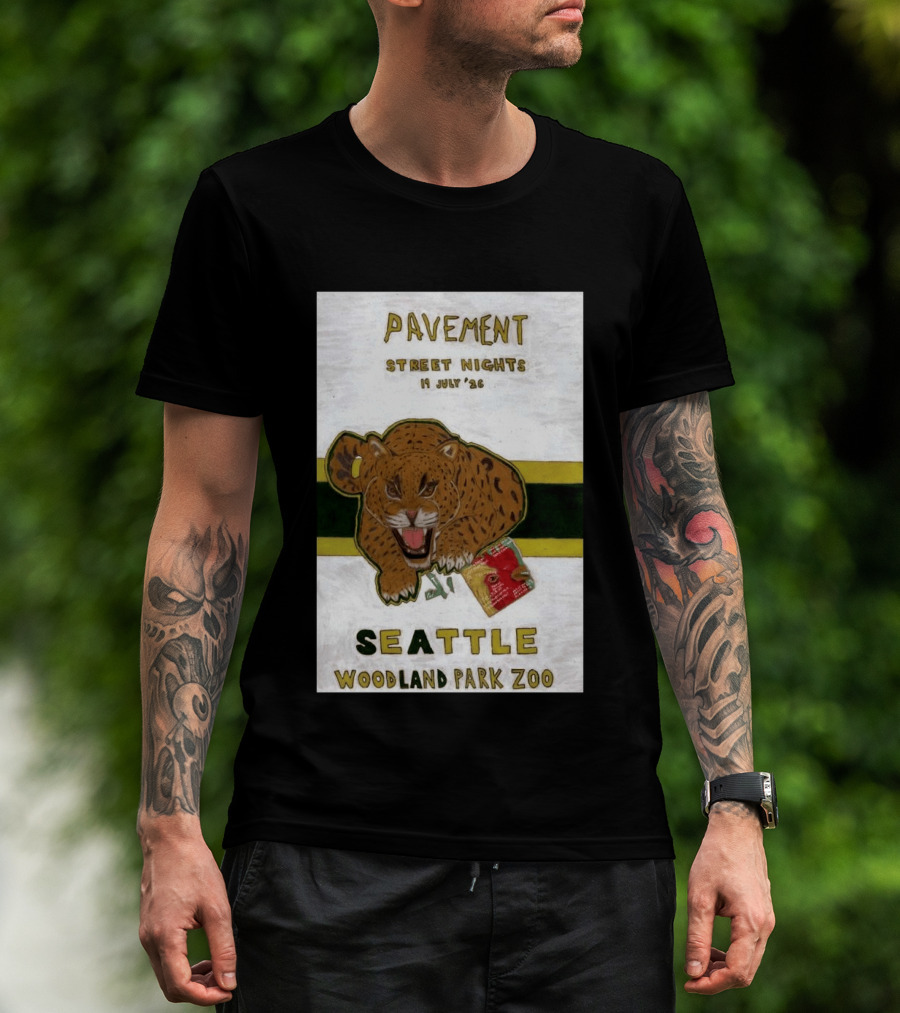 Pavement Street Nights Seattle Woodland Park Zoo July 19 2026 T-Shirt