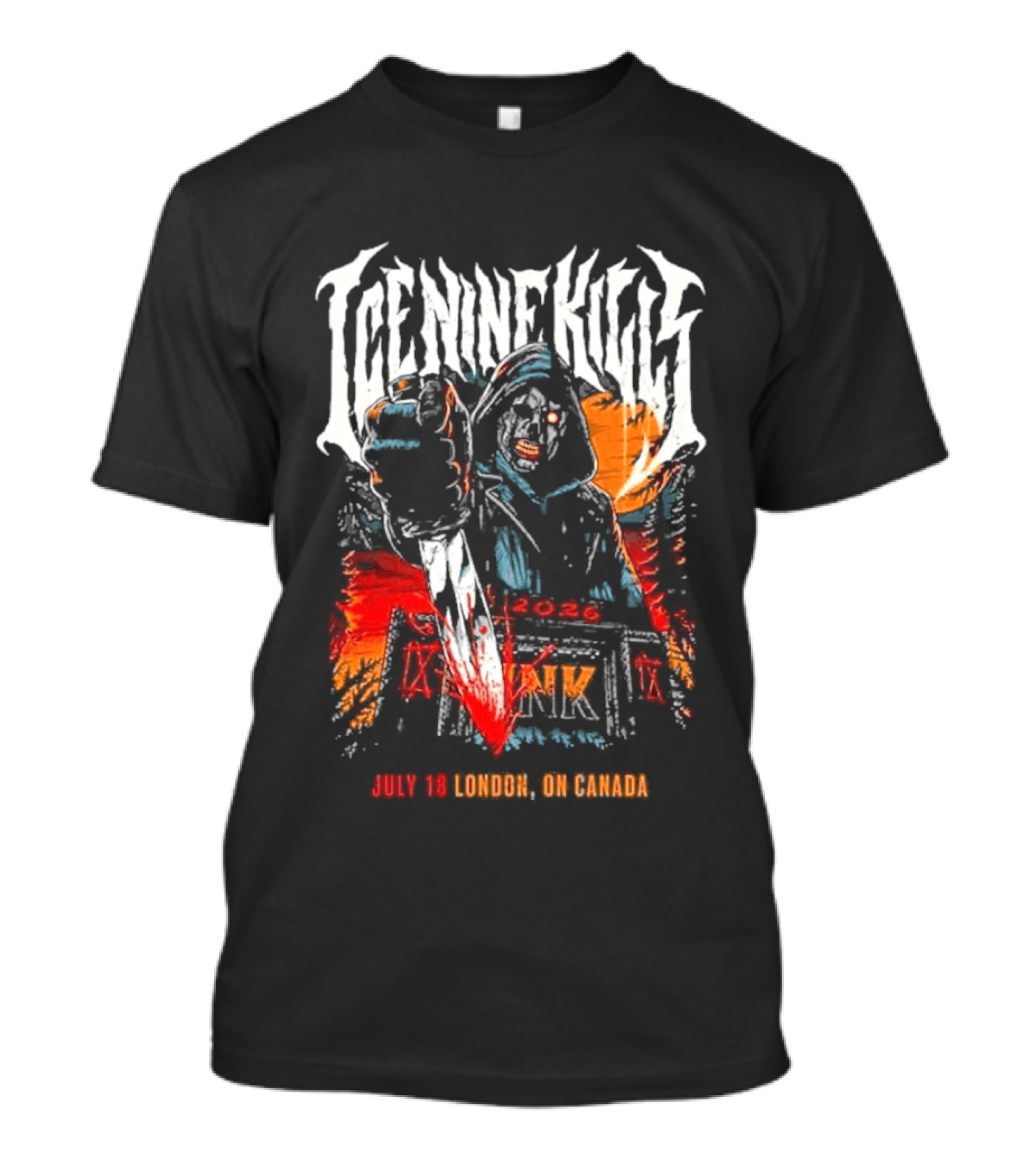 Ice Nine Kills London On Canada 2026 Exclusive On July 18 2026 At Harris Park T-Shirt