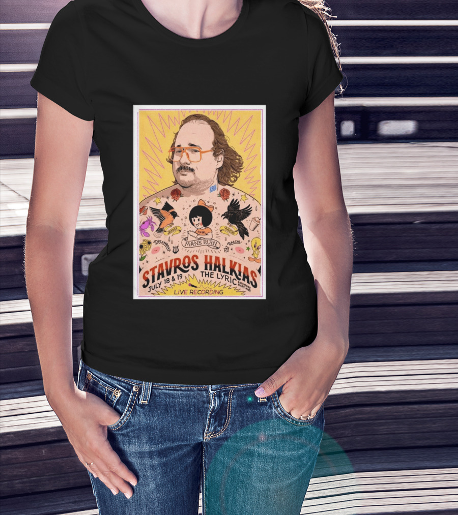 Stavros Halkias Live Recording Baltimore July 18 19 2026 The Lyric Event T-Shirt
