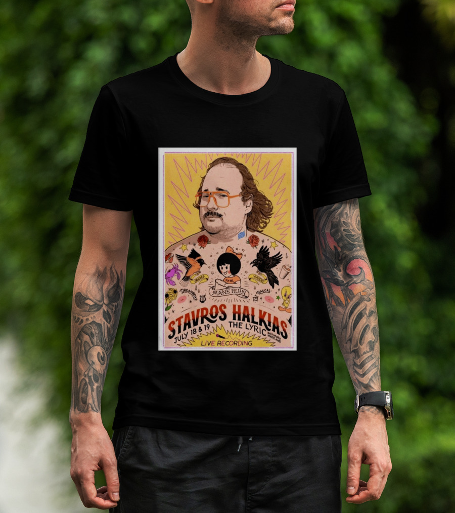 Stavros Halkias Live Recording Baltimore July 18 19 2026 The Lyric Event T-Shirt
