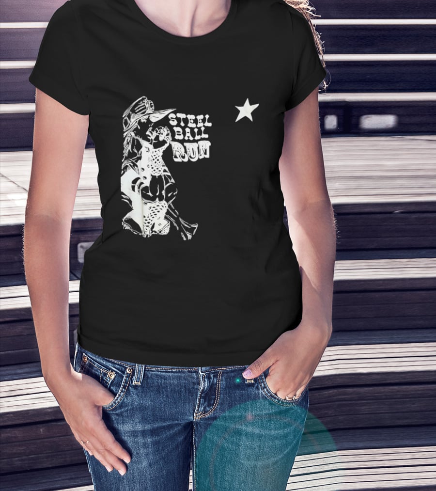 Steel Ball Run Gyro Zeppeli JoJo's Bizarre Adventure Star T-Shirt