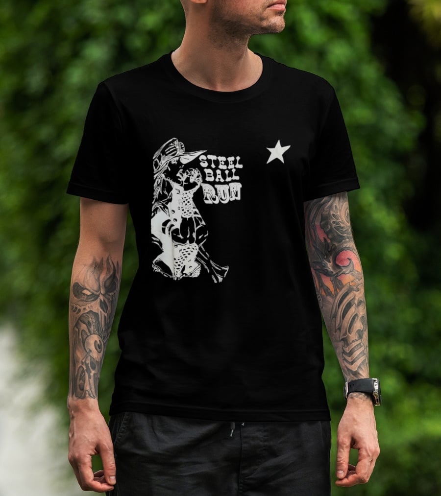 Steel Ball Run Gyro Zeppeli JoJo's Bizarre Adventure Star T-Shirt