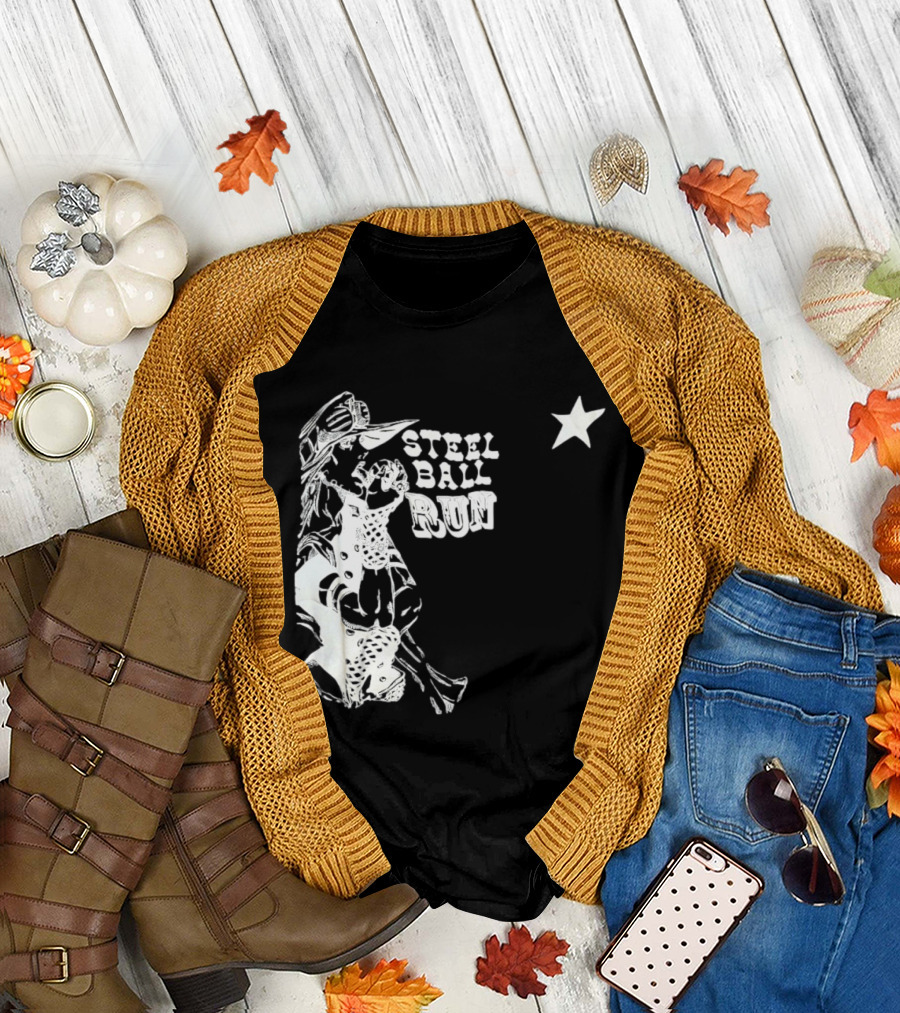 Steel Ball Run Gyro Zeppeli JoJo's Bizarre Adventure Star T-Shirt
