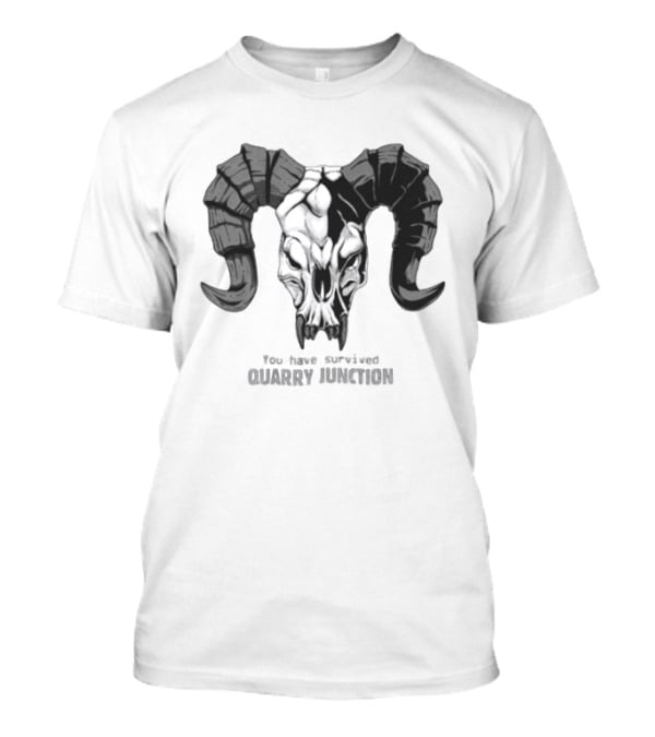 You Have Survived Quarry Junction Fallout Gaming Ram Skull T-Shirt