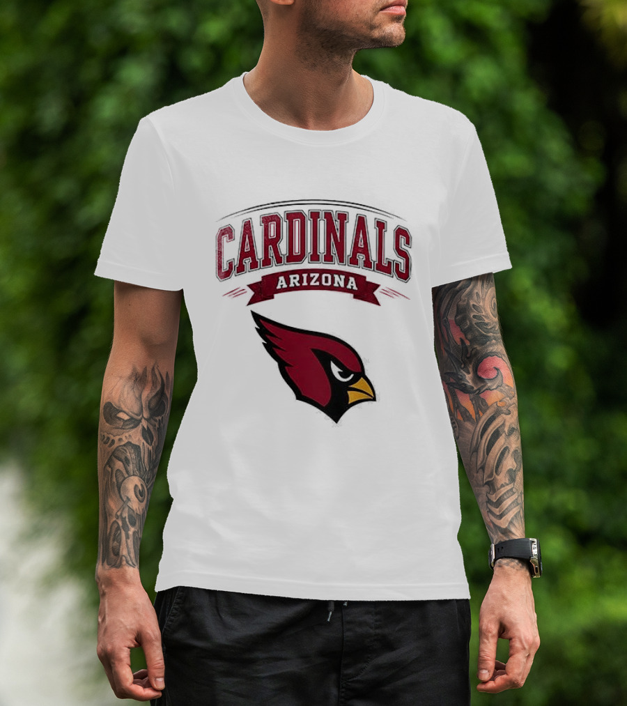 Arizona Cardinals Ghostface Running Football Combination T-Shirt