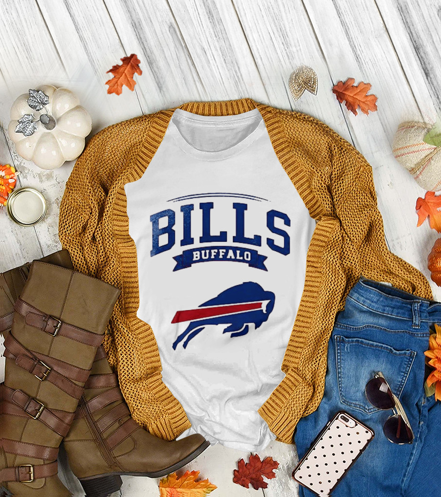 Buffalo Bills Ghostface Running Football T-Shirt