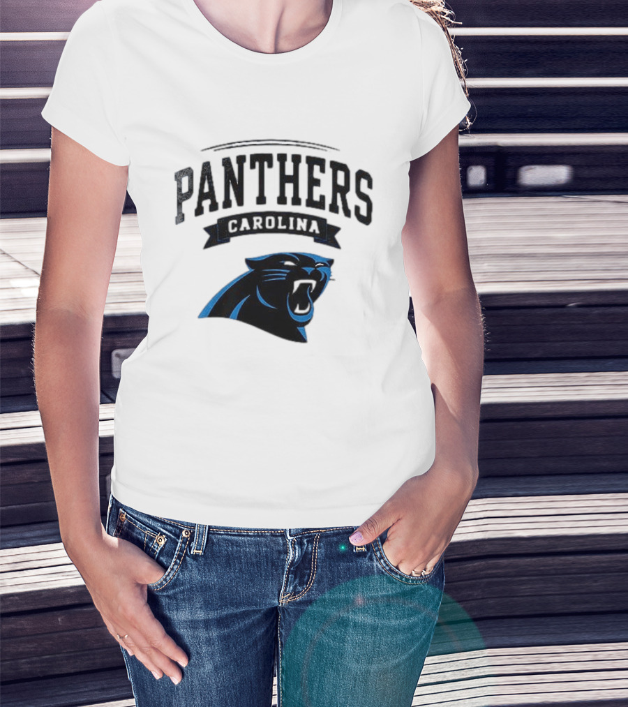 Carolina Panthers Ghostface Crossover Football Collaboration T-Shirt